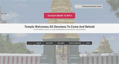 Desktop Screenshot of devadhanamtemple.org